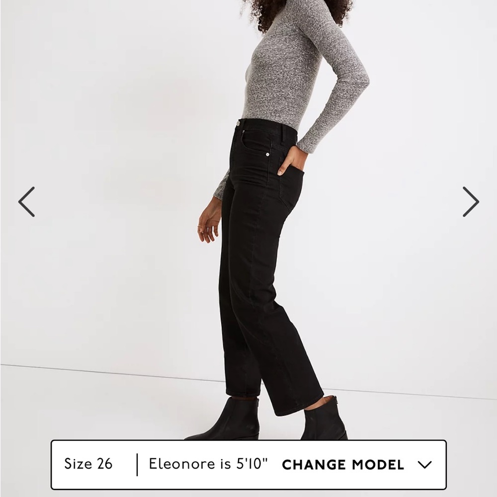 NWT Madewell Slim Wide Leg Jeans in Lunar Wash Size 24